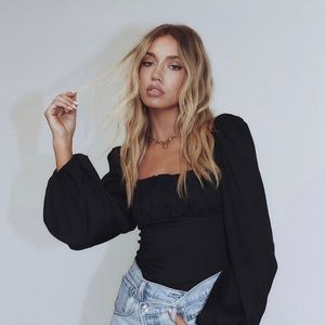 Black Princess polly bodysuit